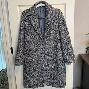 J. McLaughlin Lark Boucle Teddy Stadium Coat 4-Button Coat